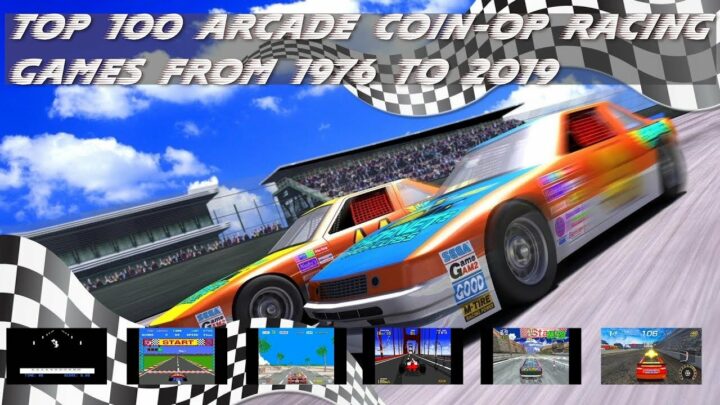 Top 100 Arcade "Coin-Op" Racing Games from 1976 to 2019 with original game sound in 60fps