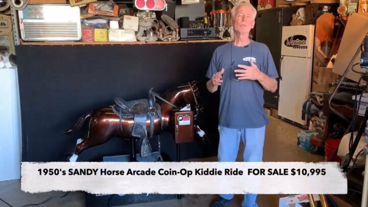1950's SANDY Horse Arcade Coin-Op Kiddie Ride SOLD FOR  $10,995