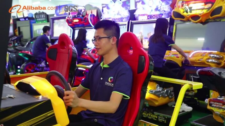 China amusement coin operated racing arcade machine FEC games wholesale factory