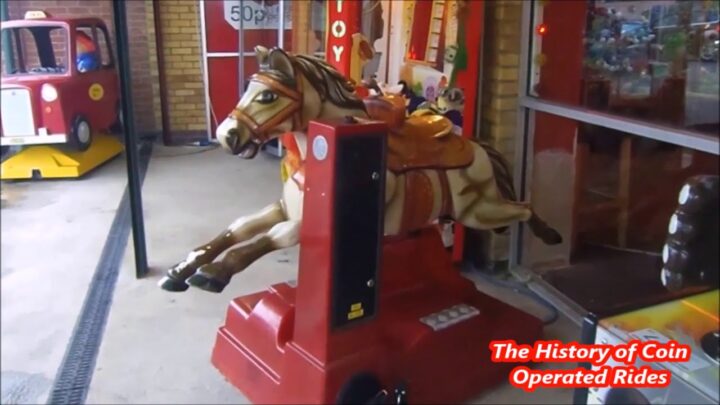 1980s Falgas Coin Operated Horse Kiddie Ride – Galloping Horse