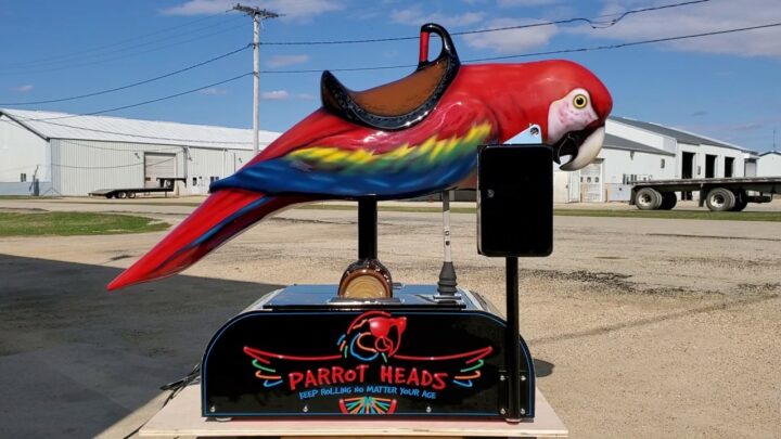 Jimmy Buffett, Parrot Heads themed coin operated kiddie ride parrot