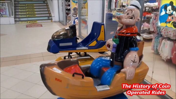 1990s Coin Operated Boat Kiddie Ride – Popeye