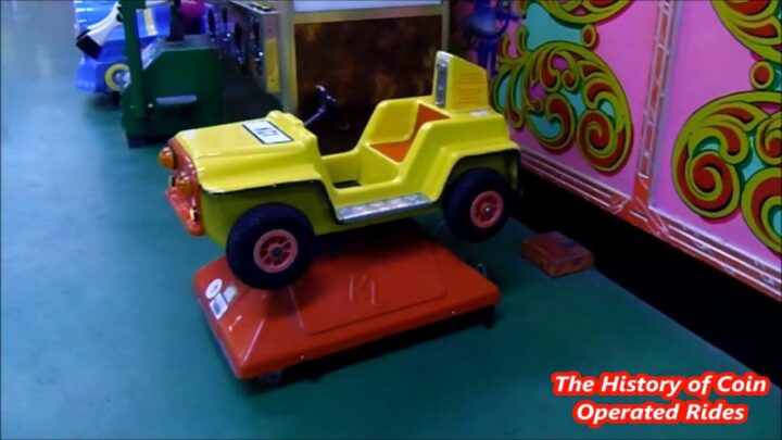 1990s Rainbow Leisure Coin Operated Car Kiddie Ride