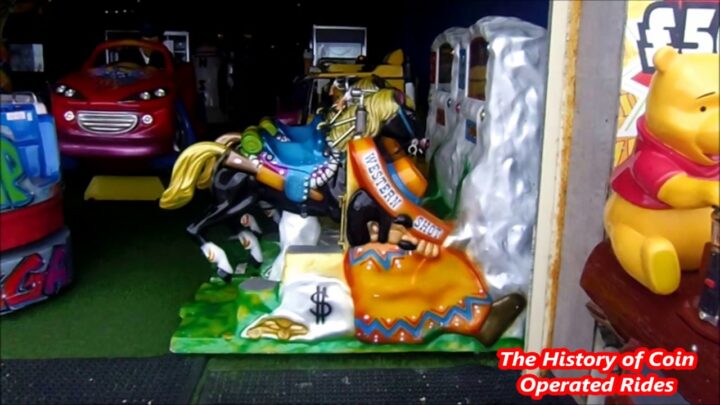 2000s Coin Operated Horse Kiddie Ride – Western Shot