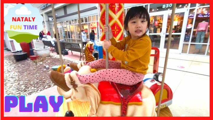 Nataly Fun Time | Kiddie Ride | Nataly Đi mua sắm và cởi ngựa