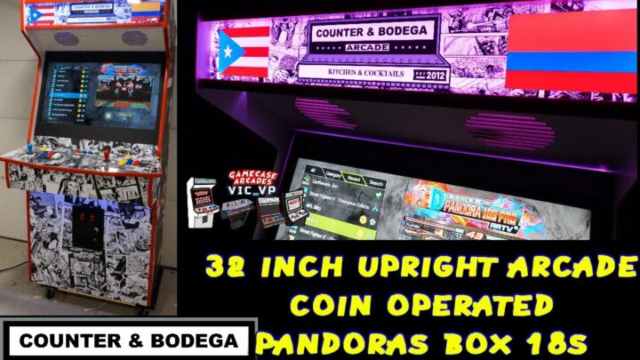 Pandoras Box 18S Coin Operated Upright Arcade – Counter & Bodega Build