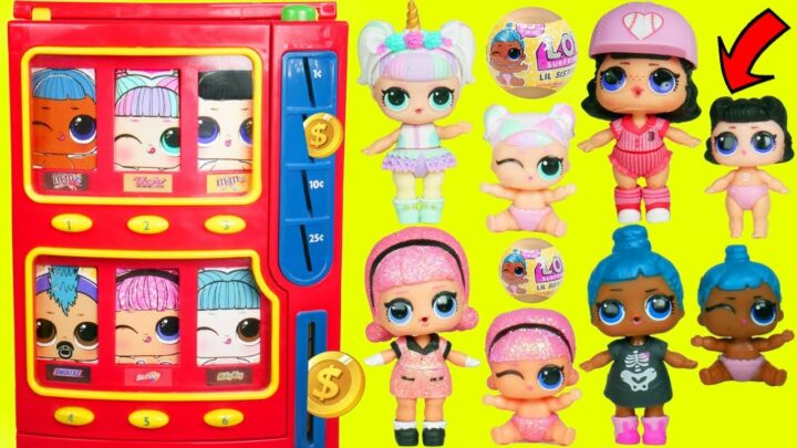 LOL Surprise Dolls Lil Sisters Vending Machine + Confetti Pop