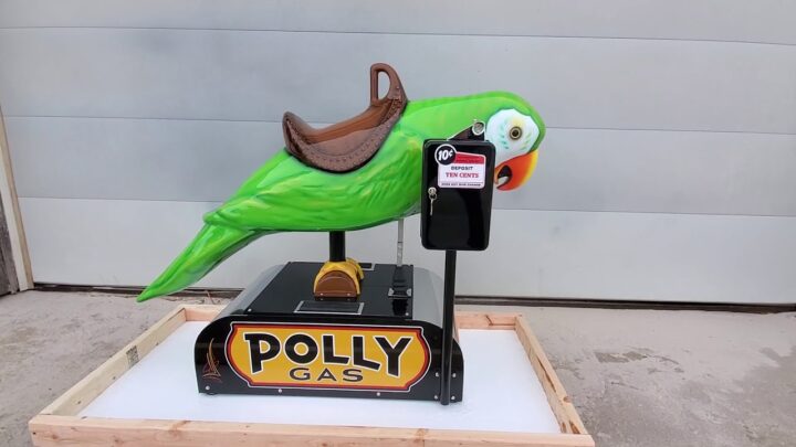 Polly Gas Parrot Coin Operated Kiddie Ride Restoration