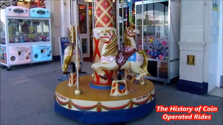 1990s Coin Operated Carousel Kiddie Ride – 1900 Carousel