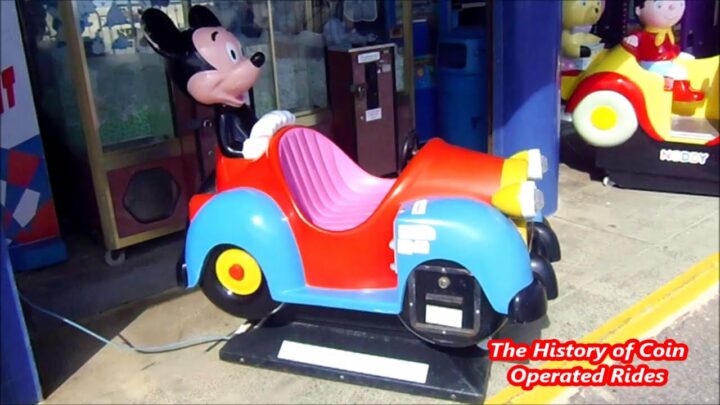 1990s Coin Operated Car Kiddie Ride – Mickey Mouse